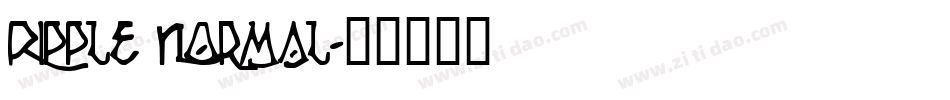 Ripple Normal字体转换